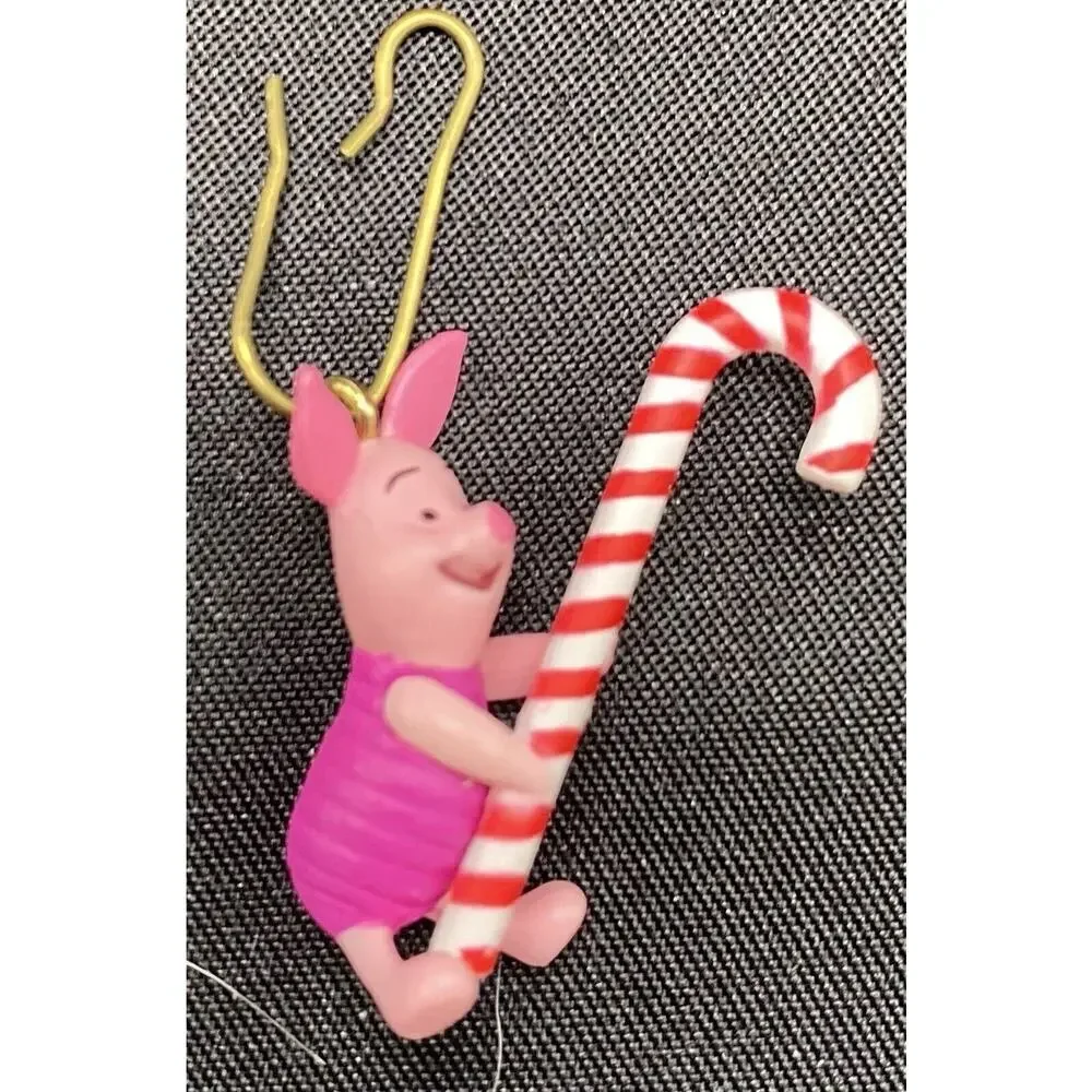 Hallmark 2004 Candy Cane Trio Ornaments Disney Winnie The Pooh, Tigger, Piglet